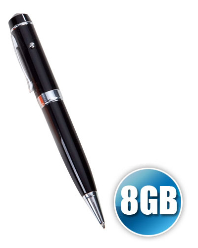 Caneta Pen Drive 8GB com Laser Point Personalizada